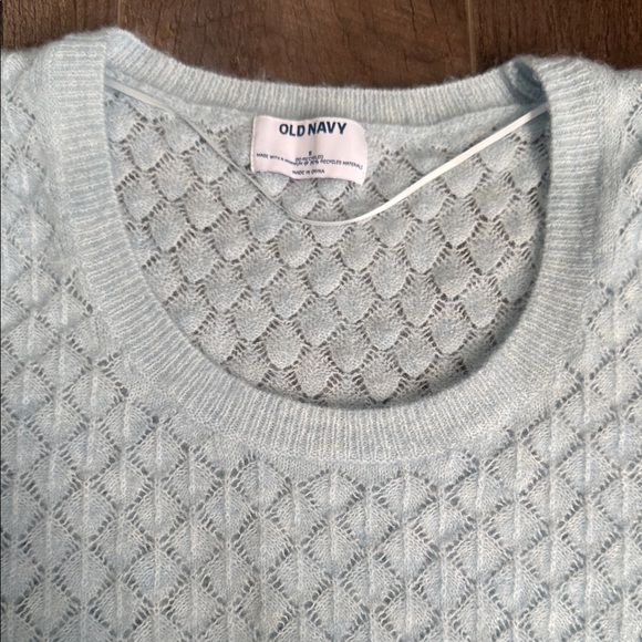 Old Navy Women's Soft Blue Textured Sweater - Picture 1 of 8